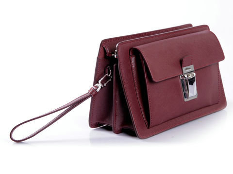 2014 Prada Saffiano Leather Document Holder VR0091 winered for sale - Click Image to Close